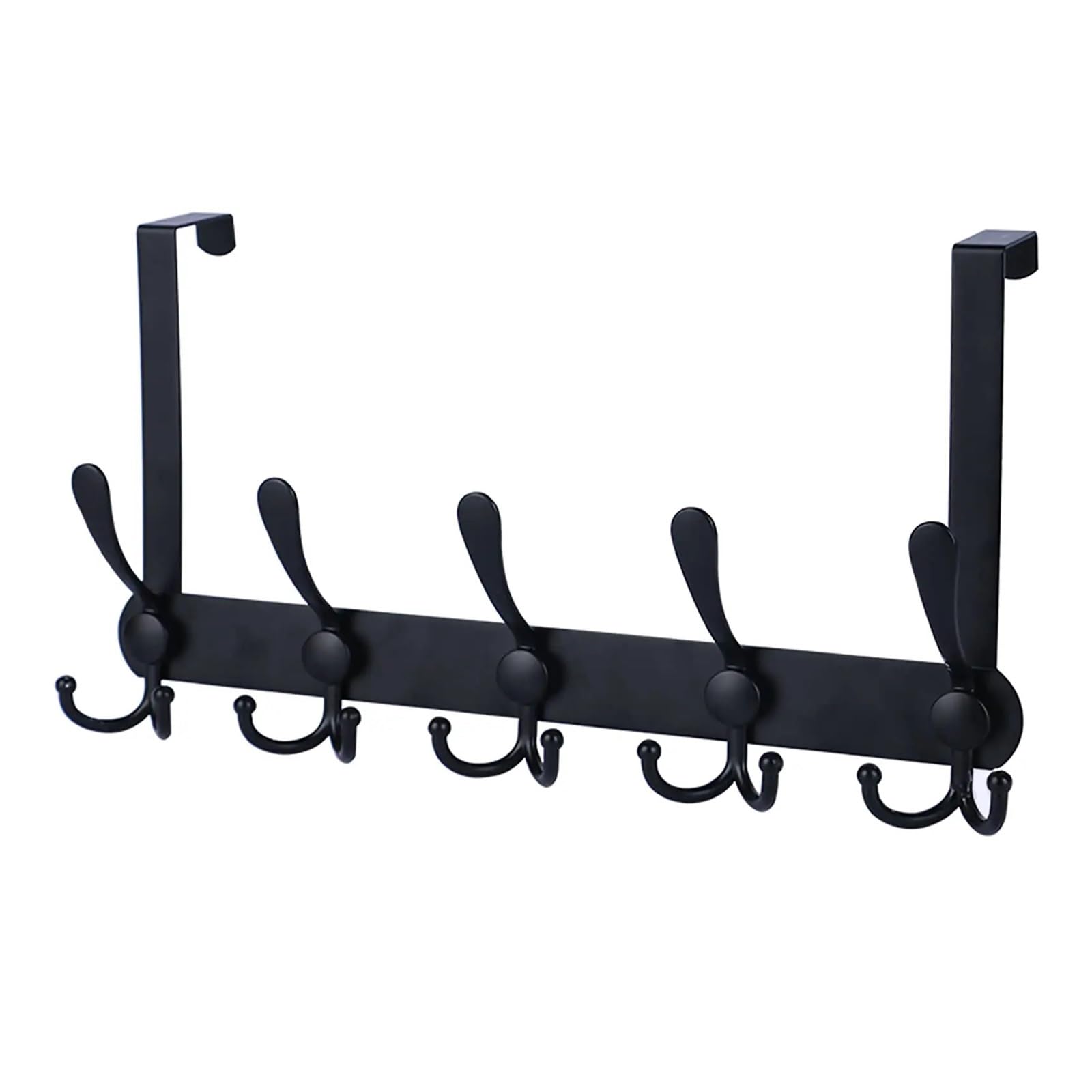 Ganchos Para Colgar Puerta Ganchos sobre la puerta fácil de instalar perchero soporte montado en la pared percha abrigo sombrero toalla(Color2)