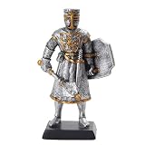 DOLL HOUSE MINIATURE 5" MEDIEVAL KNIGHT WITH MACE FIGURINE SUIT OF ARMOR