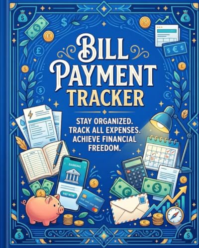 Blue Bill Tracker: The Stress-Free Monthly Bill Organizer | Undated Expense Log, Budget Planner & Debt Payoff Tracker (Calming Blue Cover Edition) image 2