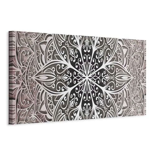 murando Cuadro en Lienzo Mandala 120x40 cm 1 parte impresión en material tejido no tejido cuadro de pared impresión artística fotografía imagen gráfica decoración f-A-0672-b-c
