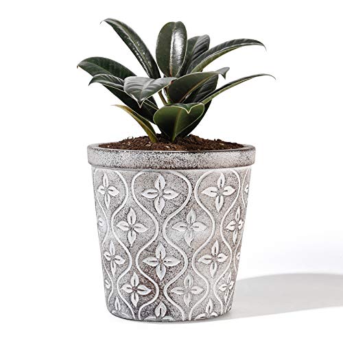 POTEY Cement Planter Flower Pot - 4.7