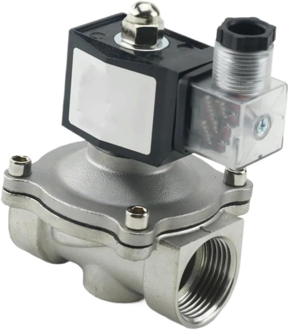 車 1/2 " 3/4" 1 "ステンレス鋼の常閉電気ソレノイド弁水 DN15 DN20 IP65 DINコ