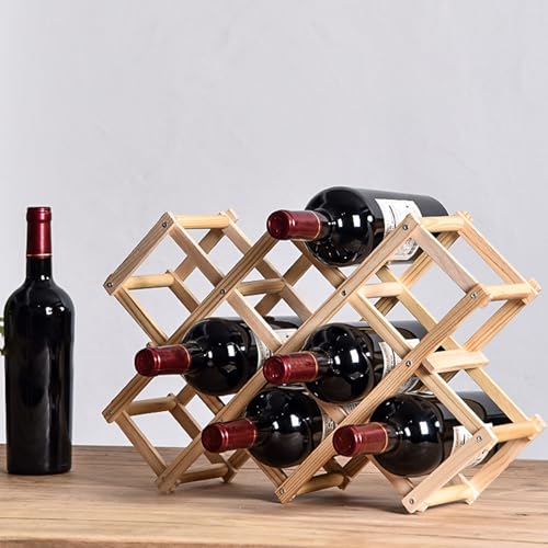 Porte-vides pliables pour 10 bouteilles afin d'organiser votre cuisine - 7