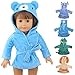 COSYOO Bambola Accappatoio Giocattolo Animale 4PCS Bear Beaying Rabbit Adorabile Moda Bambola Moda Pigiama Bambola Vestiti Abbigliamento Abbigliamento