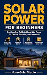 Solar Power for Beginners: The Complete Guide to Home Solar Energy, Tax Credits, Batteries, and Generators (English Edition)