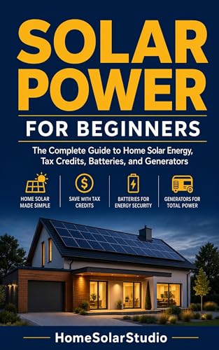 Solar Power for Beginners: The Complete Guide to Home Solar Energy, Tax Credits, Batteries, and Generators