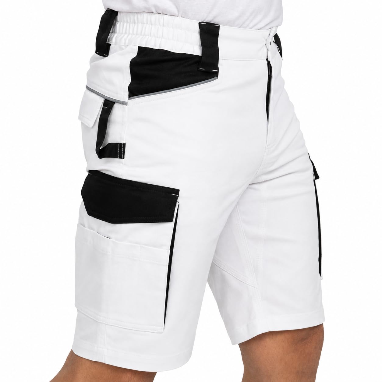 BWOLF Daytona Arbeitsshorts Stretch, Arbeitshosen Männer Kurze, Arbeitshose Herren mit vielen Taschen