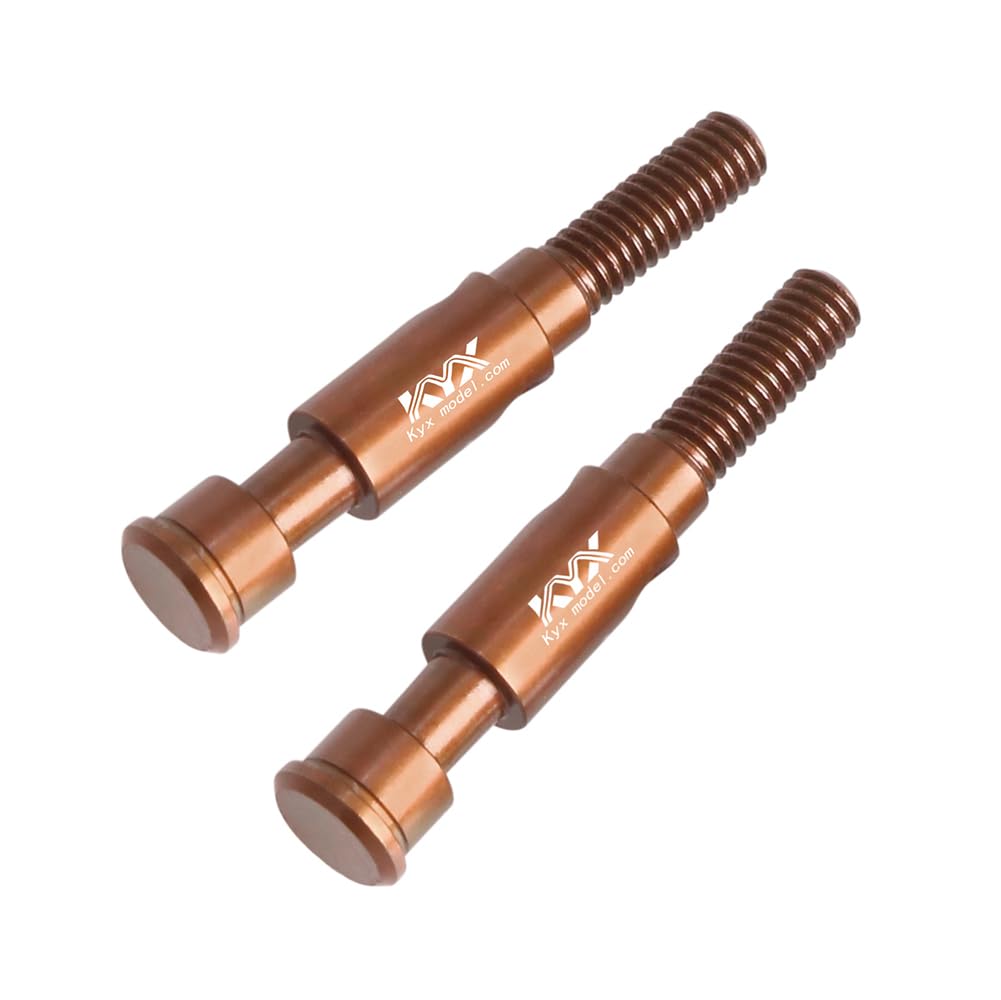 KYX Racing Hard Steel Front Axle Drive Shaft Set Upgrades Parts Accessories for 1/10 RC Car ARRMA Fury Mega