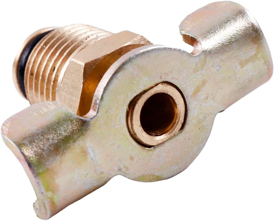 Brass Radiator Drain Valve 1/4-Inch NPT Wing style air compressor tank bottle valve Replacement Part Flow Control Portable petcock (Pack of 2)