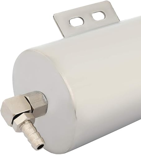 Miniatura 6 de SCITOO Tanquedepósito de desbordamiento de refrigerante para radiador, plateado, 3 "x 8", acero inoxidable pulido, 20 oz, universal