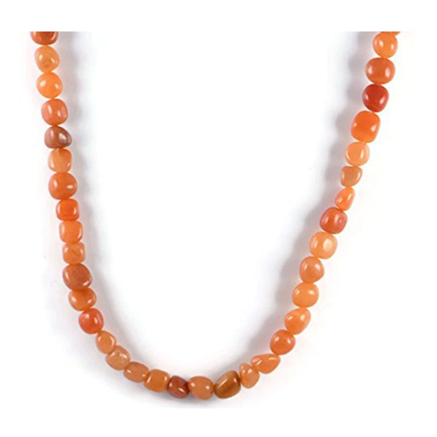 collana da donna in stile classico con gemme semi-preziose di agata da 48,2-50,8 cm di lusso realizzata a mano/annodata a mano