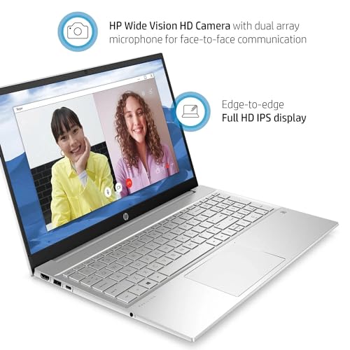 Image of HP Pavilion 15 15.6 inch FHD Business Laptop Computer for Work, 12th Gen Intel Core i7-1255U, 16GB DDR4 RAM 512GB PCIE SSD, Intel Iris Xe Graphics, Wi-Fi6, Backlit Keyboard, Numeric Keypad, Windows 11 Pro