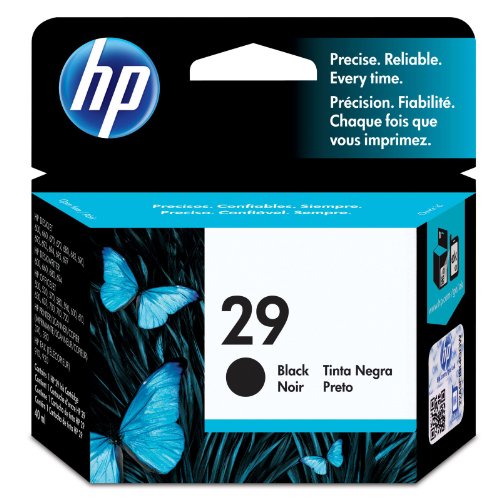 Image of HP 29 black original ink cartridge.