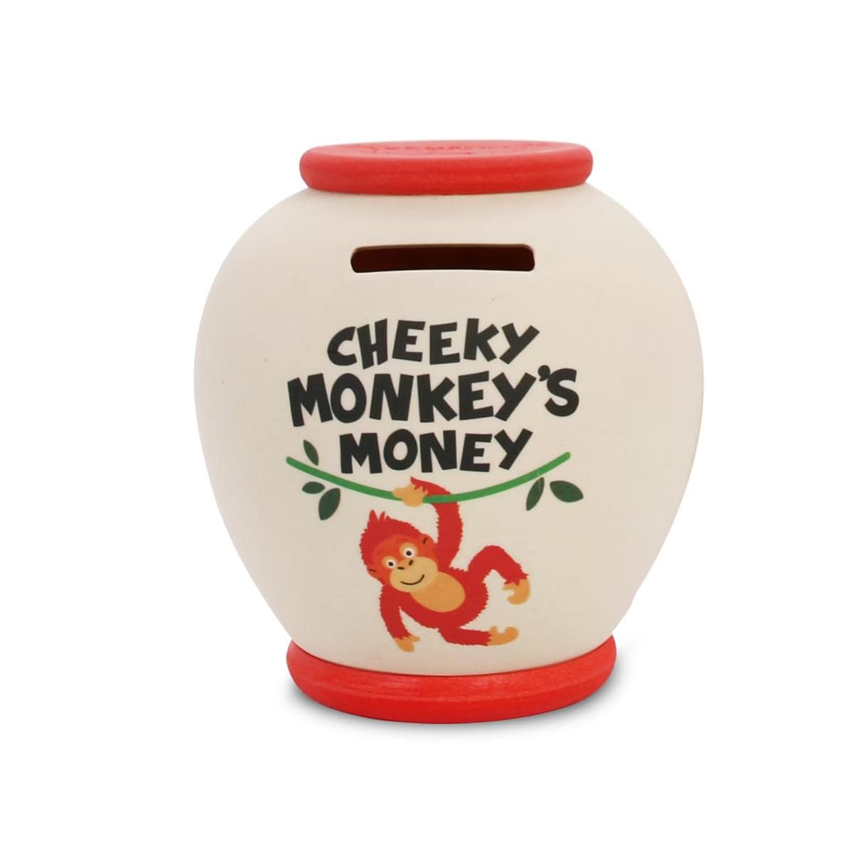 History & Heraldry Personalised Bamboo Smash Pot Money box (Cheeky Monkey LARGE)