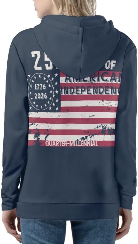 Irisjudy Color Stripes Zip up Hoodies for Women, Monet Art Sport Sweatshirt Women Ladies Hooded Tops for Spring Fall - Image 5