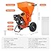 VEVOR Wood Chipper Shredder Mulcher, 7HP Heavy Duty 3-in-1 Gas Powered Engine, 2