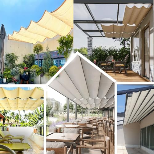 Toldo vela rectangular gris oscuro contra el sol en terrazas 8