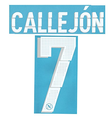 PRODOTTO UFFICIALE Napoli Callejon 7 Nombre y número de la casa de la Camisa y Tercer 2014/15 - Blanco, 7 - CALLEJON