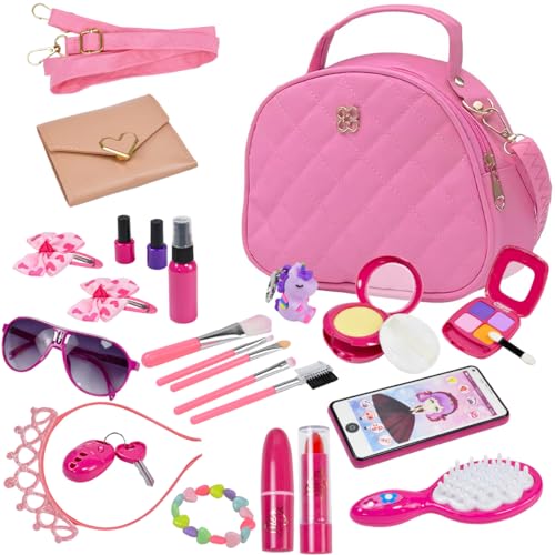 Ensemble de sacs fourre-tout rose aux finitions soignées et similicuir premium durable
