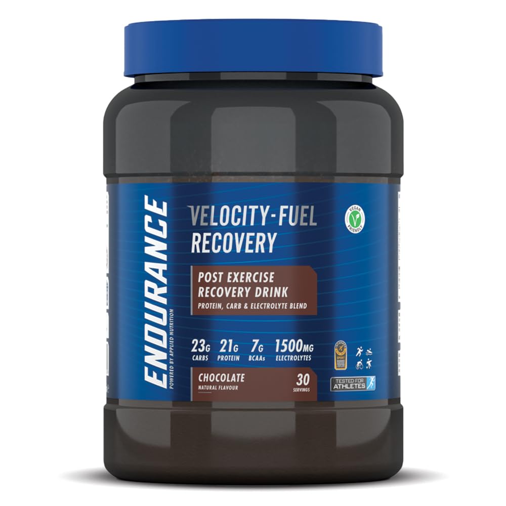 Endurance Velocity Fuel Recovery: Ultimate Post-Exercise Recovery Drink- (21g Protein - 23g Carb - 1500 mg Electrolytes Blends),(Chocolate Flavor, 1.5 KG 30 Servings)