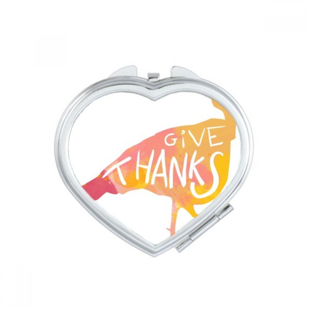 Petit cadeau miroirs main au motif Thanksgiving festif et doux