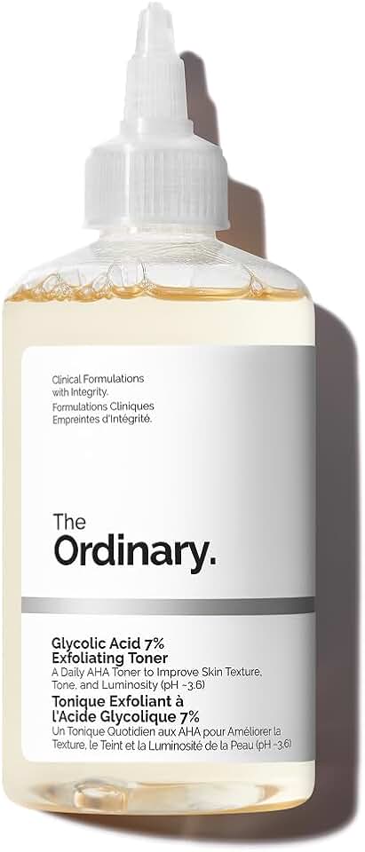 The Ordinary Glycolic Acid 7% Exfoliating Toner, Aufhellender und glättender täglicher Toner für ein