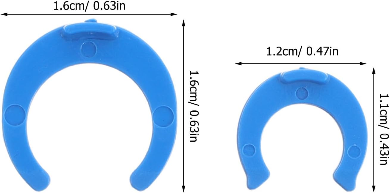 Locking Clips Plastic Blue 200pcs for Water Filter Fittings Quick Connector Clips Secure Connection and Versatile Compatibility Accessories for Water Purifier and Filtration System