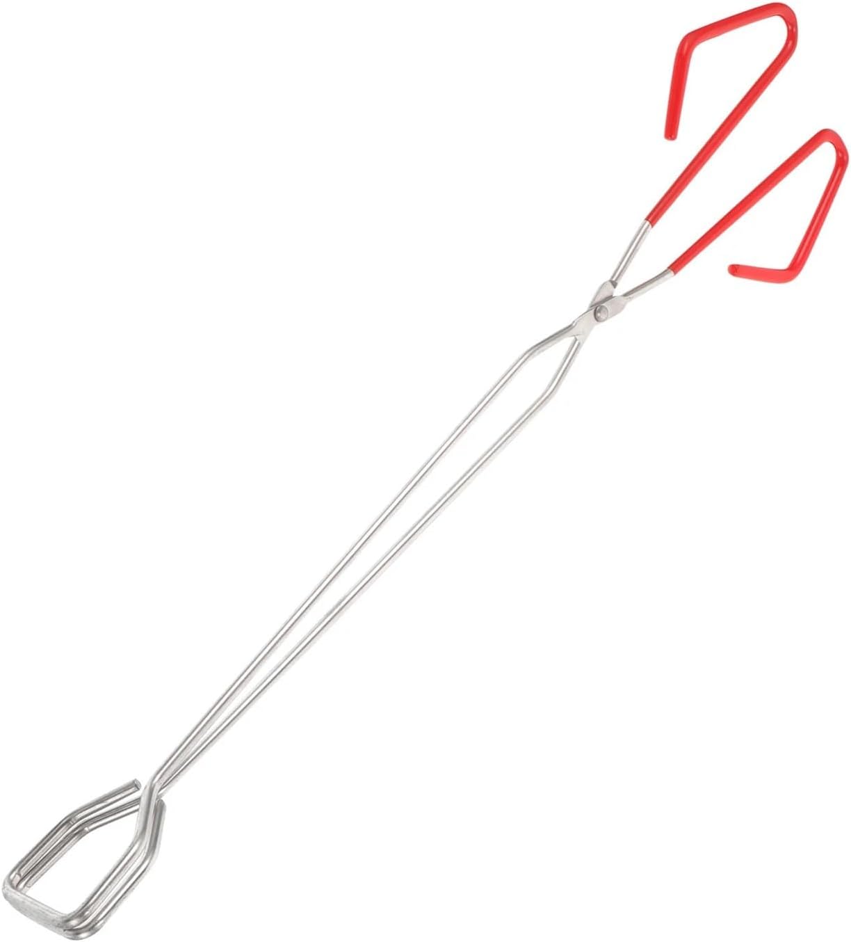 1pcs Lengthened Charcoal Tongs Heavy Duty Fire For Bbq Camping Fireplace Outdoor Wood Grabber Tool Stainless Steel Long for Fire Pit Bonfire Campfire Outdoor Indoor