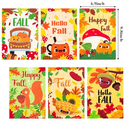 Image of 96Pcs Fall Coloring Books for Kids Bulk Autumn Mini Coloring Booklet DIY Art Drawing Book with Squirrel Pumpkin for Toddlers Halloween Thanksgiving Birthday Party Favors Goodie Bag Filler