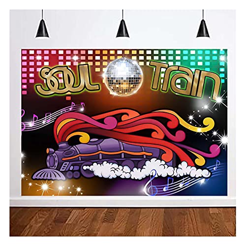 Décoration studio de danse rétro et toile de fond vinyle années 70 pour bal de fin d'année disco