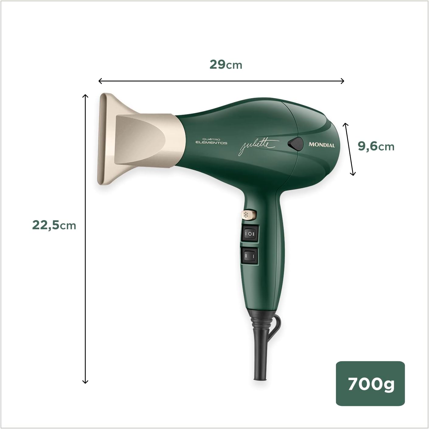 Secador de Cabelo Mondial Verde 2000W: Review Testado por 7 dias
