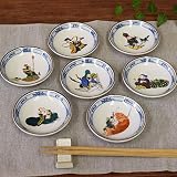 和座の蔵 お皿 セット おしゃれ 食器 九谷焼 小皿 7枚セット 七福神 陶器 高級 ブランド 和食器 取り皿 日本製 結婚祝い プレゼント ギフト