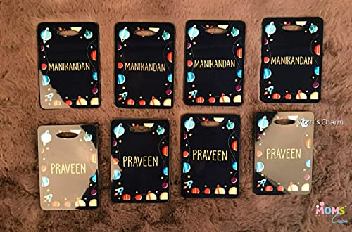 Image of Personalized Luggage Tag with Name & Photo - Unisex (Galaxy) | Custom Luggage Tag
