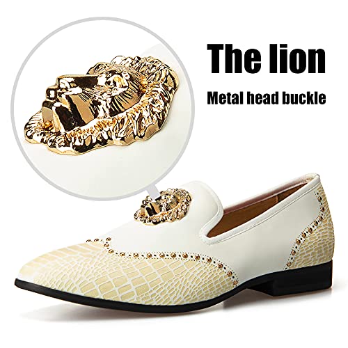 Image of JITAI Men's Dress Shoes - Casual Rubber & Leather Loafers for Men - Fashion Business Formal Wear