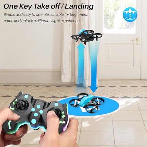 SIMREX X700 Drone with 720 HD Camera, WiFi Live Video, 6-Axis RC Quadcopter, Altitude Hold & Headless Mode, Optical Flow Positioning, One Key Take Off/Land App Control with 360°Flip for Beginners - Image 3