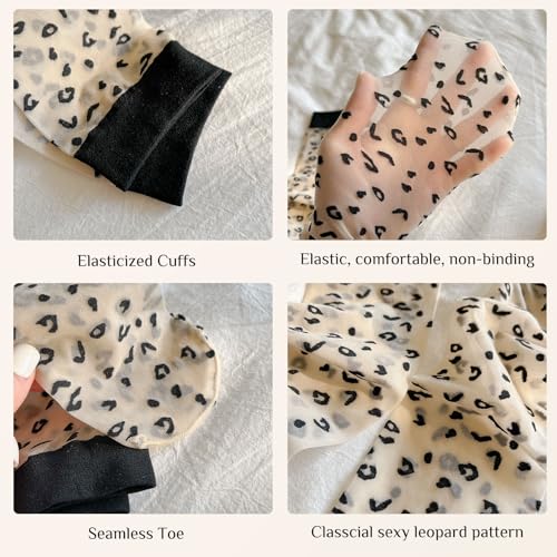 Women's Socks Casual Cotton Knit Sock for Women, Floral Frilly Cute Women’s Calf Socks for Women4