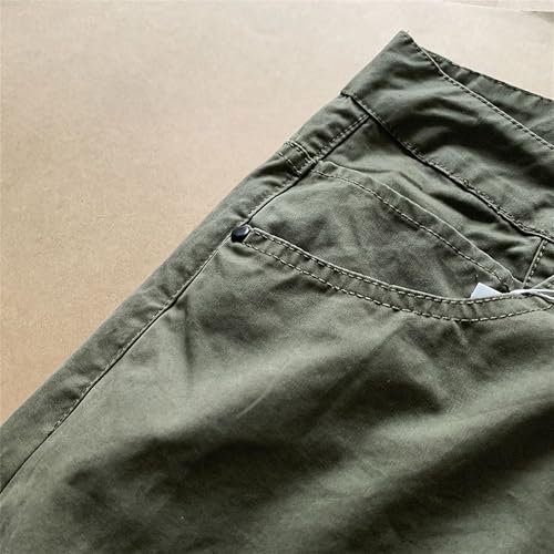 Pantalones cargo masculinos de algodón verde talla XXL miniatura 4