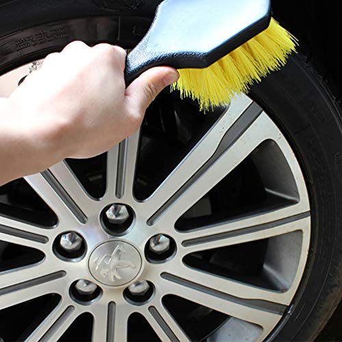 Nacola Car Wash Brush, Car Cleaning Brush For Interior Floorliner Carpet Upholstery Detailing Brush Short Handle Wheel/Tire Brush Body Brush #TOP5