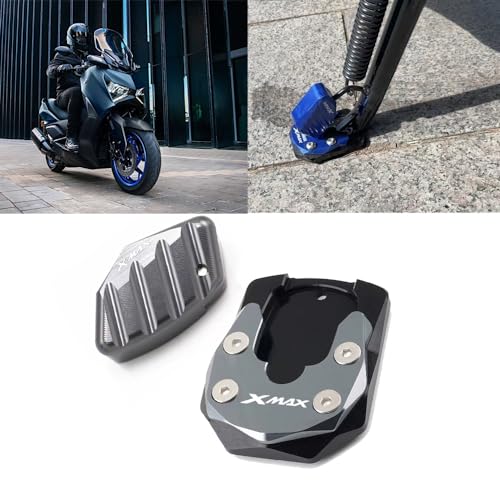 MAORANG FOR xmax300 xmax250 2018-2024オートバイフットサポートパッドアクセサリーサイドスタンドパッドエクステンションサイドサポートパッド用 (チタンカラー)