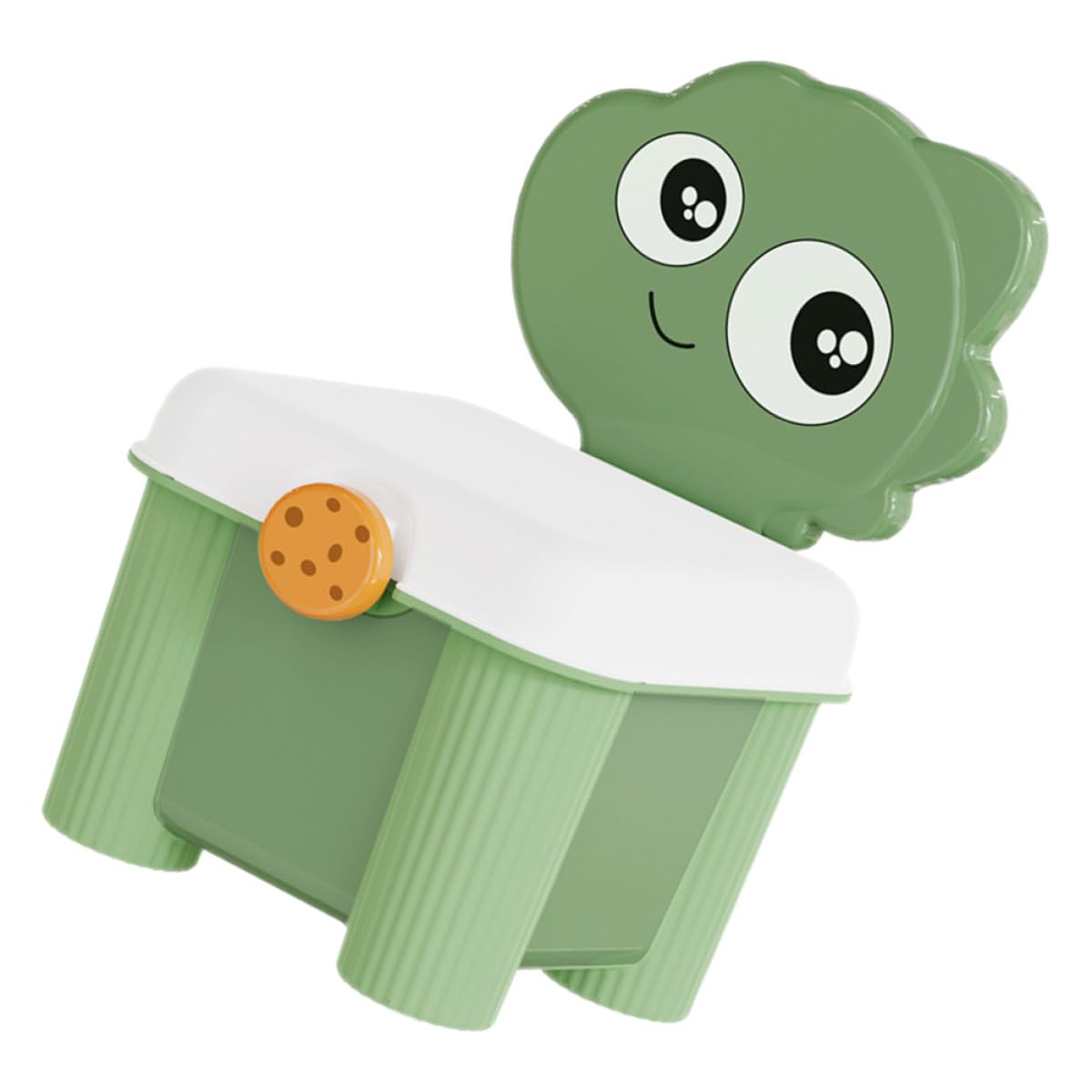 Malle de rangement enfants vert herbe pour organiser la salle de jeux