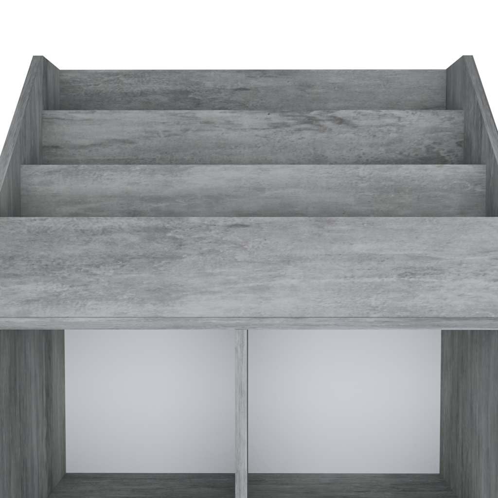 Libreria per bambini in truciolato, 71 x 30 x 114 cm, con 7 ripiani, versatile portariviste e portariviste per soggiorno, ufficio