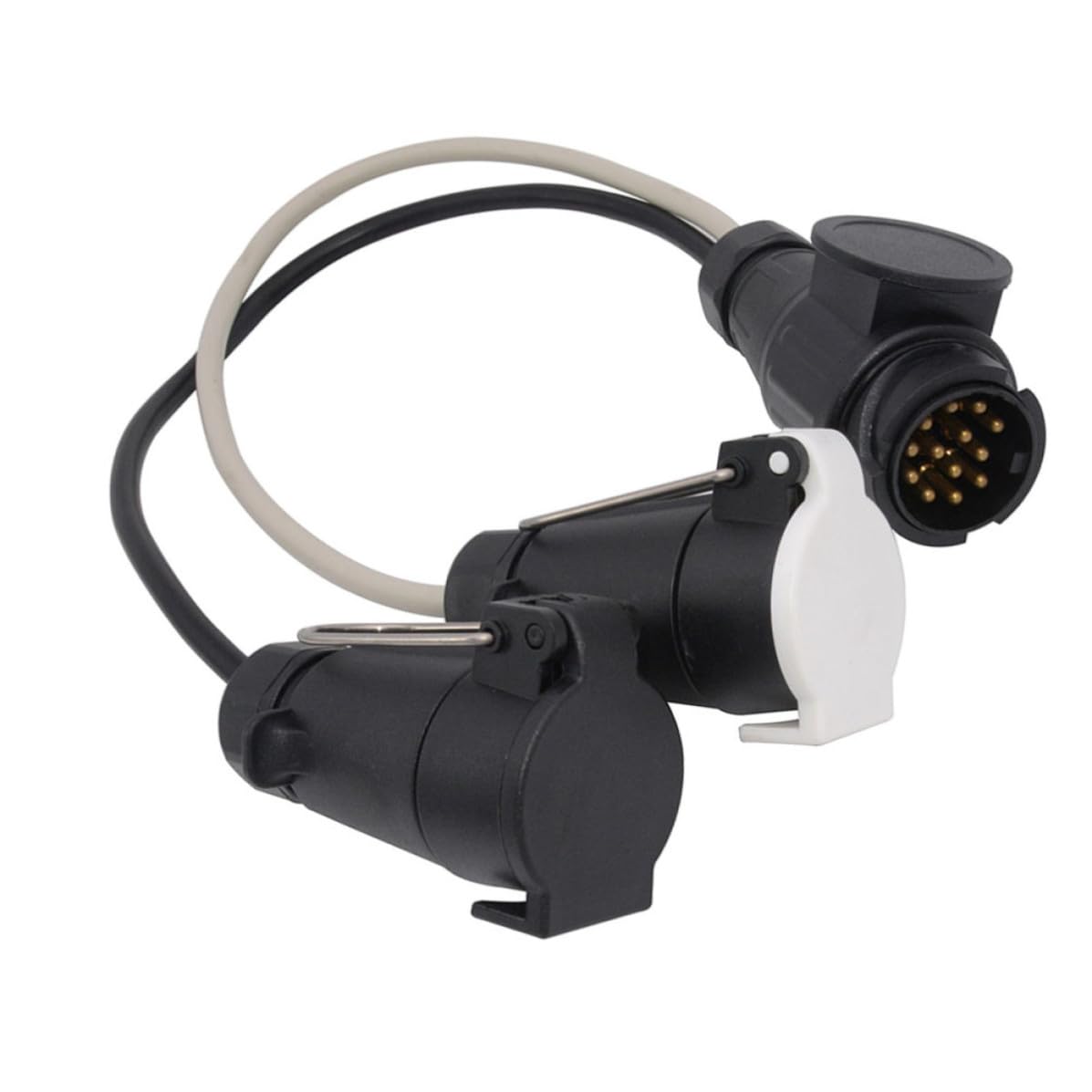 Conector de Enchufe de Remolque 7 Pines PVC Cobre Portátil