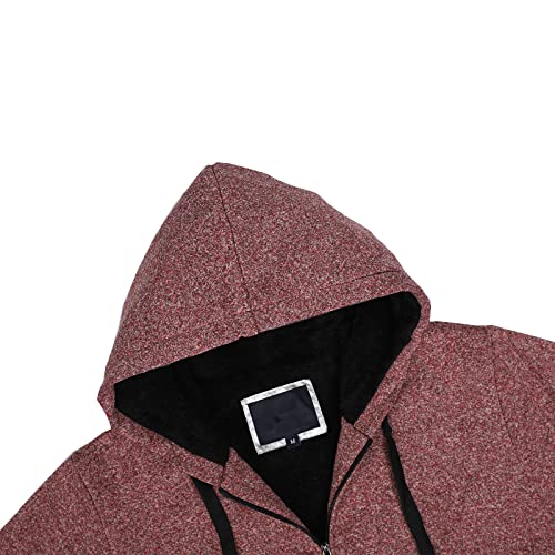Image of Gary Com Heavyweight Sherpa Hoodies for Men, Thick Fleece Lined Full Zip Up Winter Warm Sweatshirts Work Jackets