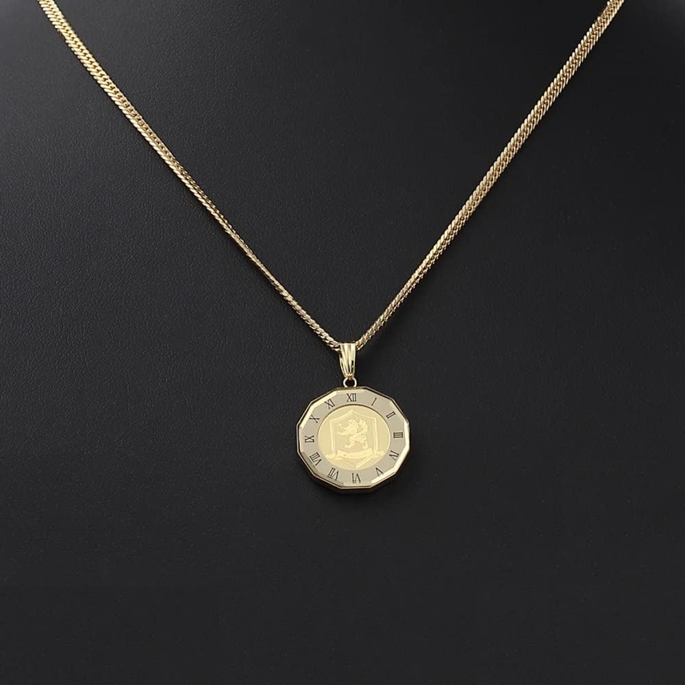 ハッピーグッツショップ] 純金 クラウン 王冠 1/25oz コイン ペンダントトップ アトラス 時計文字 ゴールド 純金 K24 クラウン 王冠  1/25oz 金貨 ペンダントトップ コイン アトラス 時計文字 ブラック デザイン枠 ヘッド チャーム ゴールド プレゼント ギフト : ハッピー  ...
