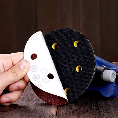 Glarks 100Pcs Sanding Disc Assortment, 5 Inch 8 Hole Dustless Hook And Loop Sandpaper Sanding Disc Sandpaper Sanding Sheets Assorted 40 60 80 100 120 180 240 320 400 800 Grit For Random Orbital Sander #TOP5