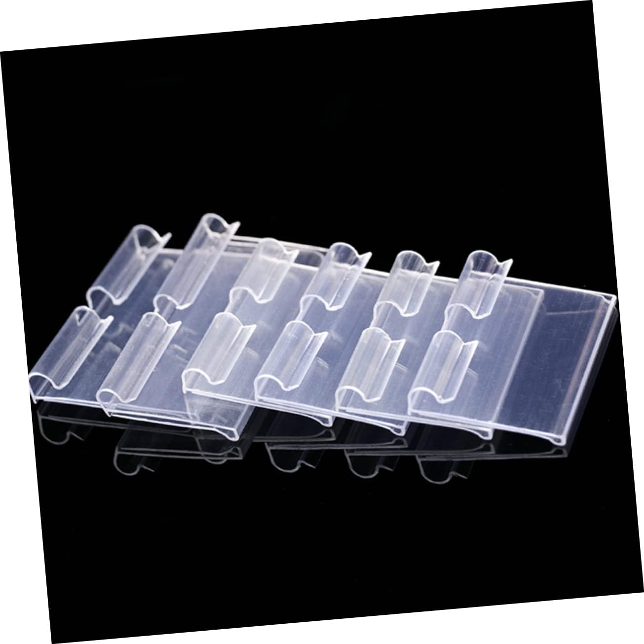 jojofuny 30Pcs Transparent Price Tag Holders Sign Labels for Retail Shelves Easy Tags for Supermarkets and DIY Projects for Organizing Merchandise