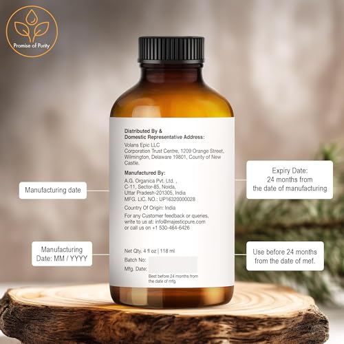 Image of Majestic Pure Cedarwood Essential Oil for Diffuser - 4 Fl Oz