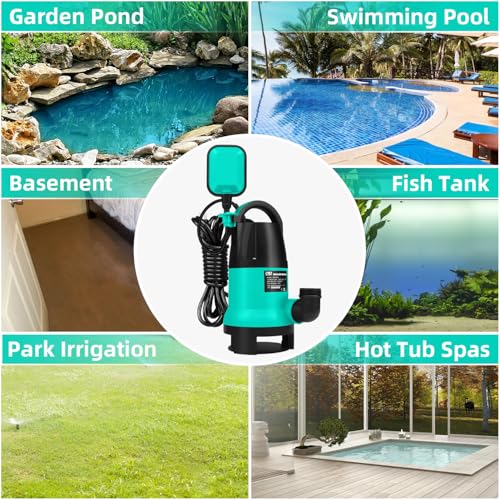 Pompe submersible Prostormer 1HP 3700GPH pour évacuation d'eau