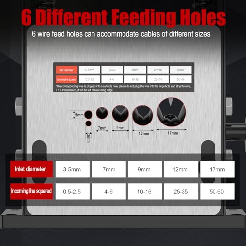 Image of Wire Stripper Machine Gauge Wire 3-17mm, Manual & Electric Drill Compatible Copper Wire Stripping Tool with 6 Channels 5 Blades, Scrap Wire Stripping Machine for Efficient Cable Stripping