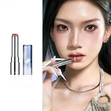 Cheeryep QIANYAN Crystal Film Solid Lip Gloss, Long-Lasting Mirror Finish, Plump Lips, Moisturizing Lipstick for Women Floating_Field, 2.6g